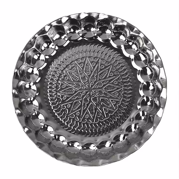 سینی استیل 30 انگشتی طرح دار