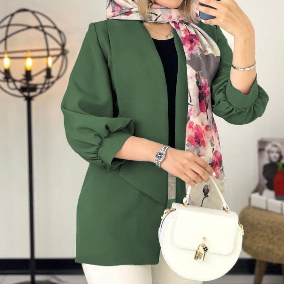 مانتو یقه آرشال کرپ مازراتی با ارسال رایگان
