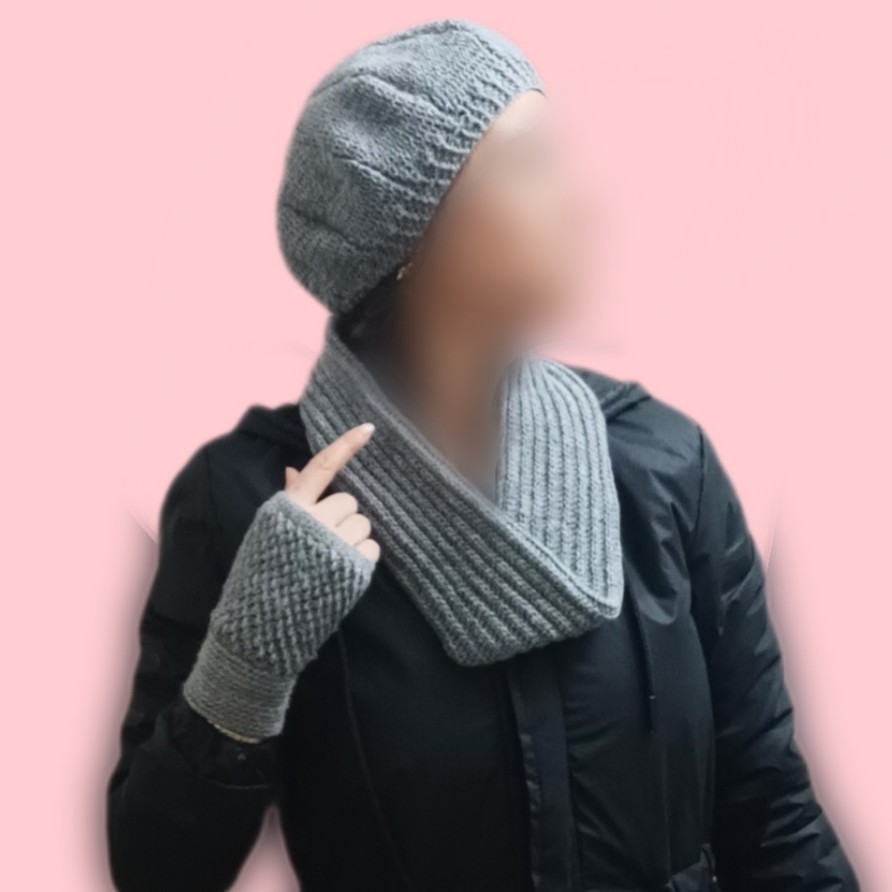 شال کلاه و دستکش 003