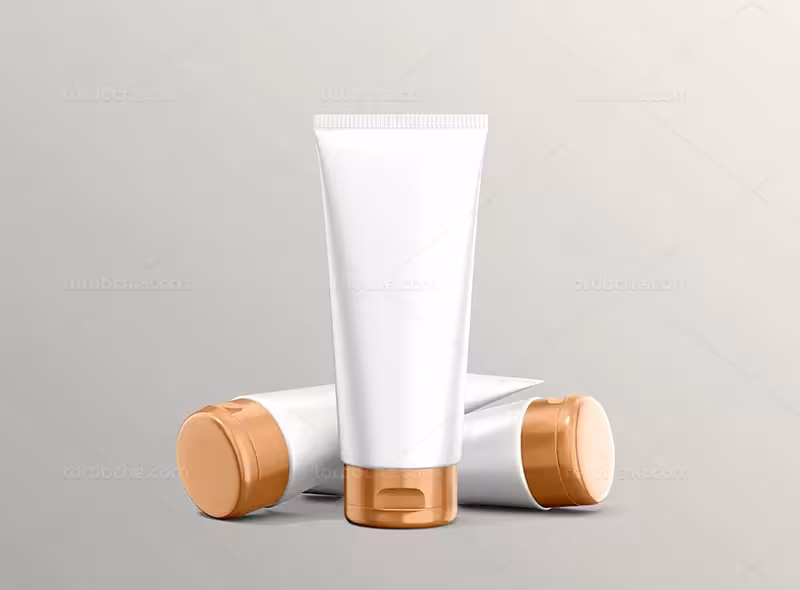 طرح موکاپ کرم تیوپی لایه باز | گرافیک با طعم تربچه