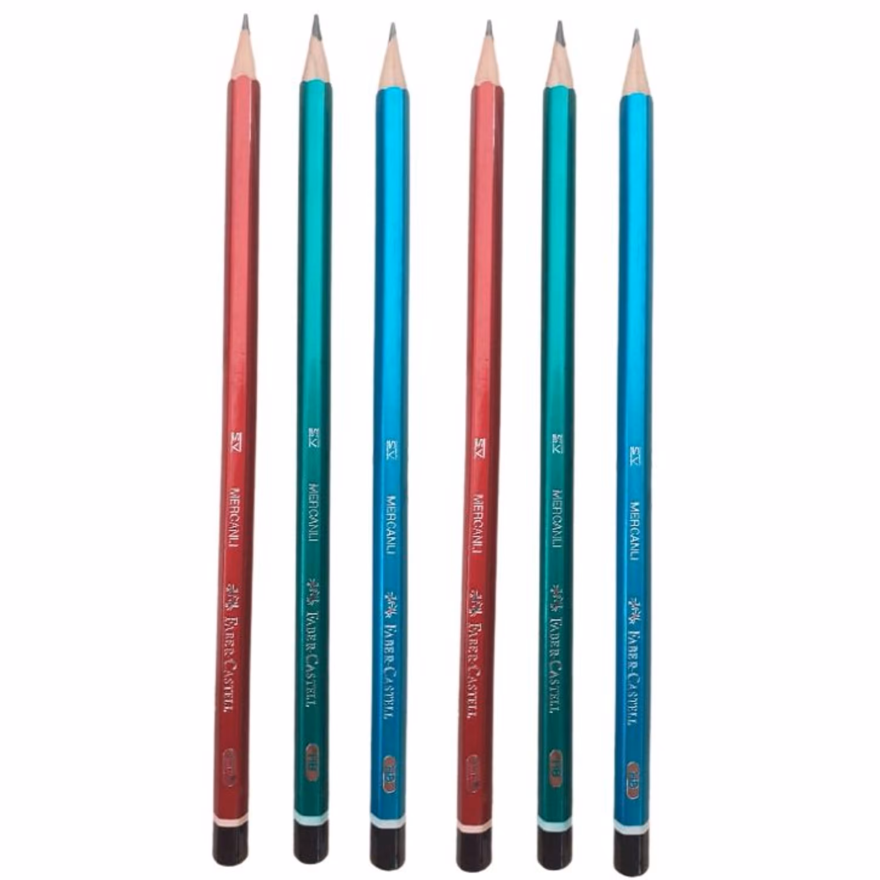 مداد مشکی فابر کاستل مدل ترکیش بسته 6 عددی