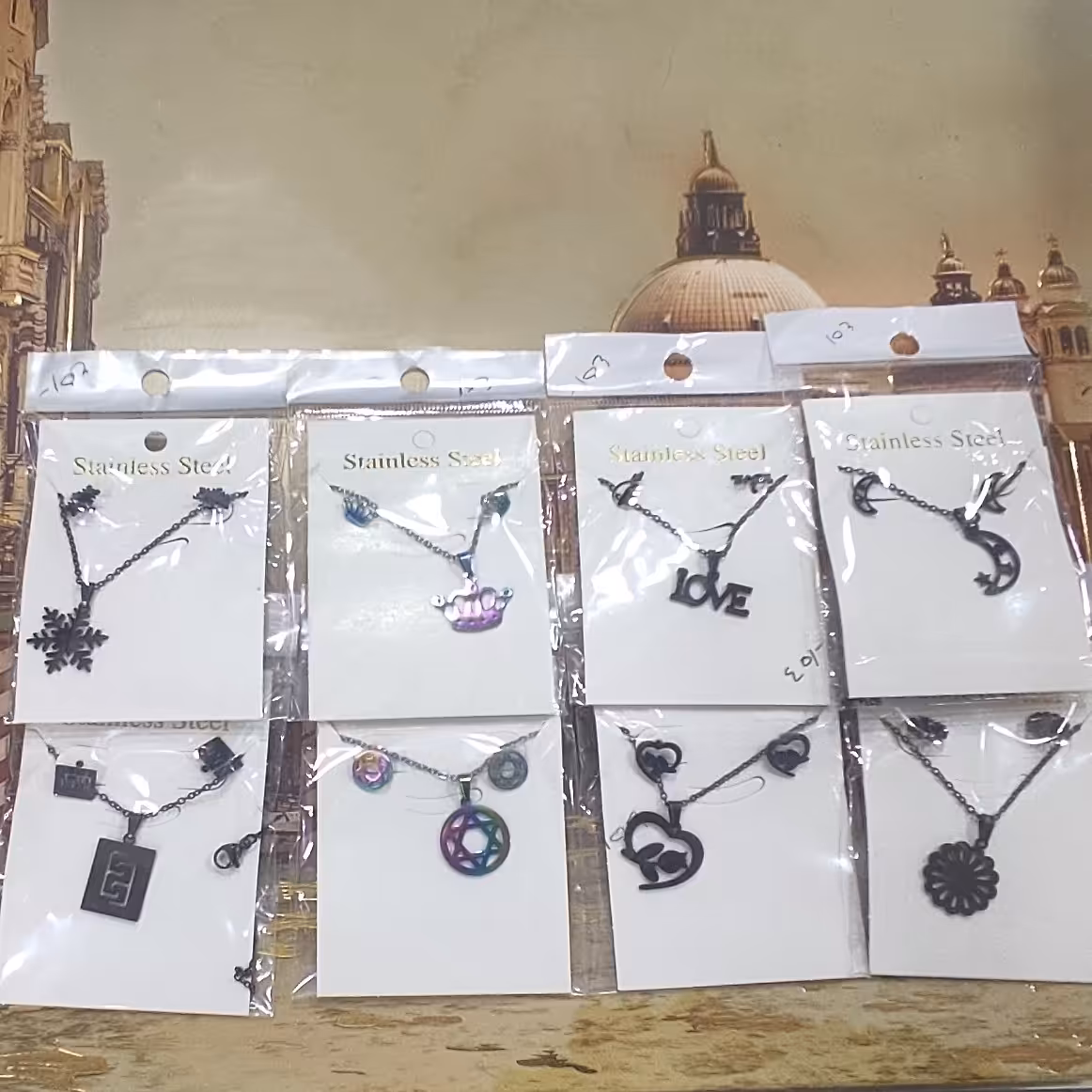 ست گردن بند گوشواره