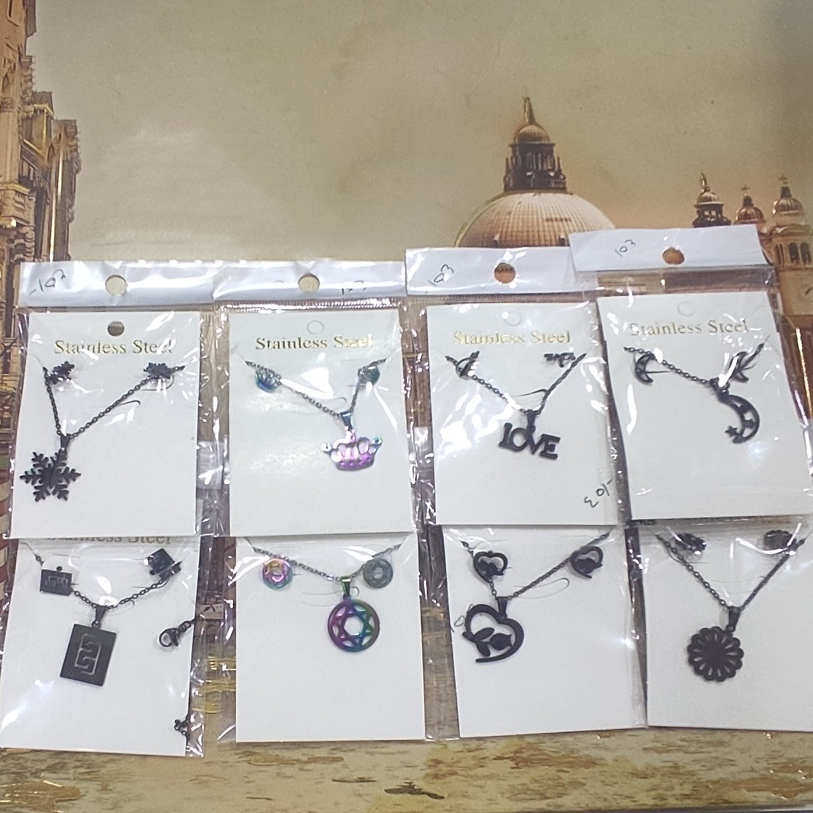 ست گردن بند گوشواره