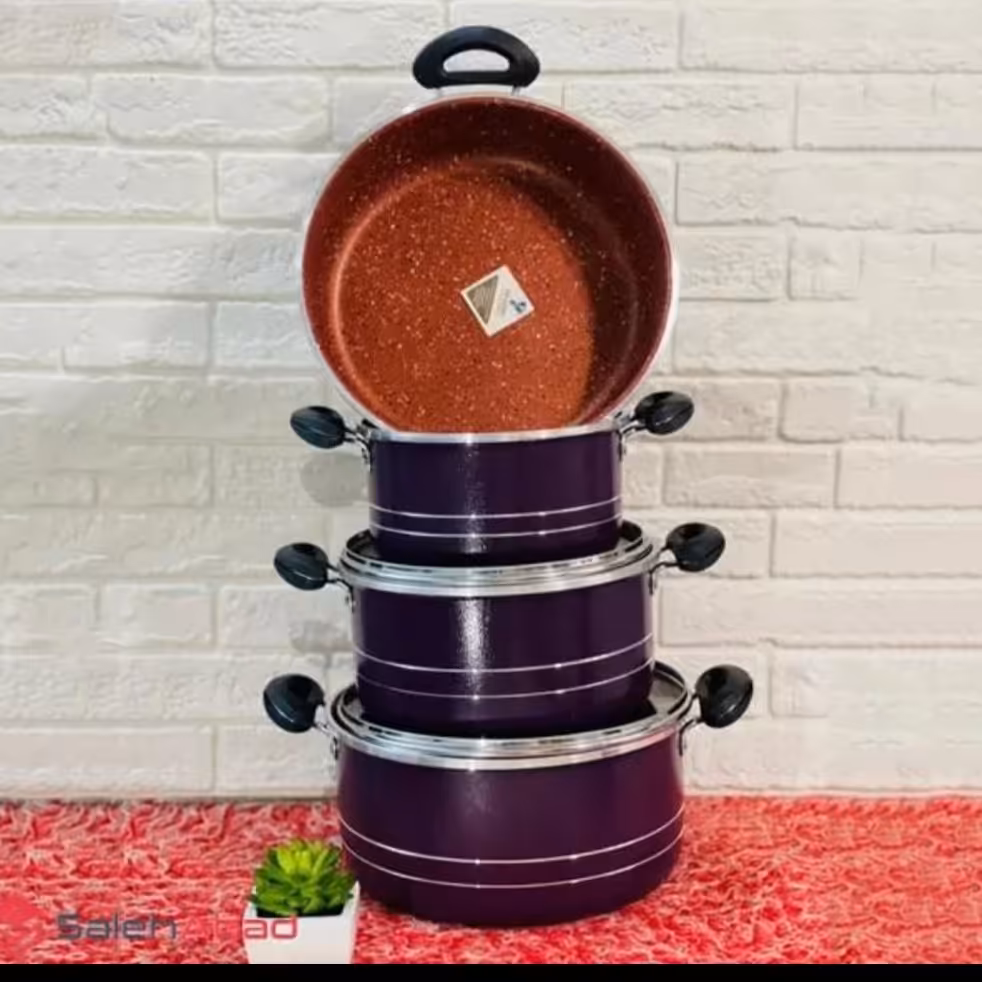 سرویس قابلمه 7 پارچه داخل گرانیت  زنبوری ارسال رایگان