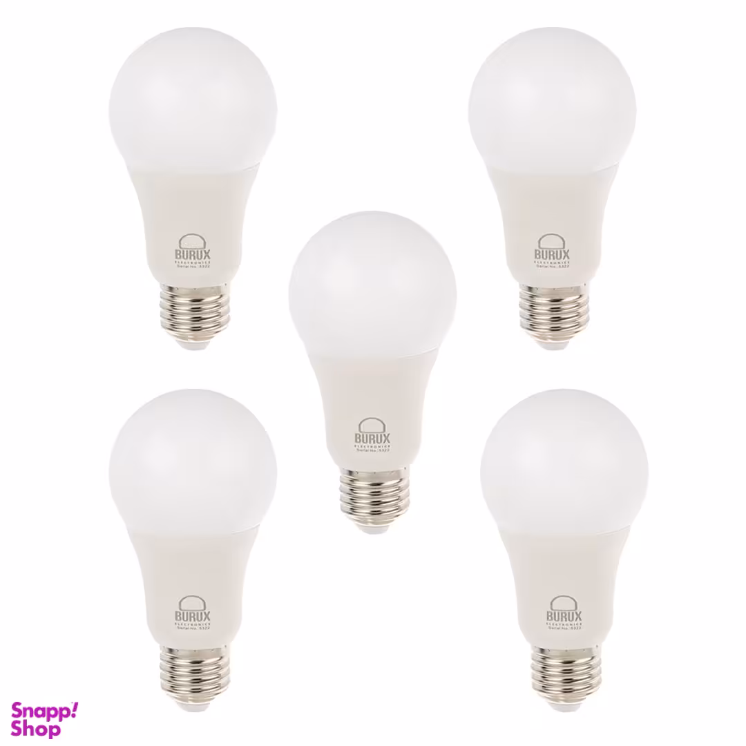 لامپ ال ای دی 10 وات بروکس مدل A60 پایه E27 بسته 5 عددی