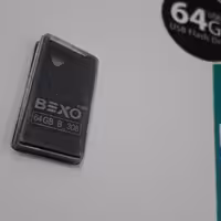فلش  64 گیگ بکسو مدل 306 بلک استیل با گارانتی 