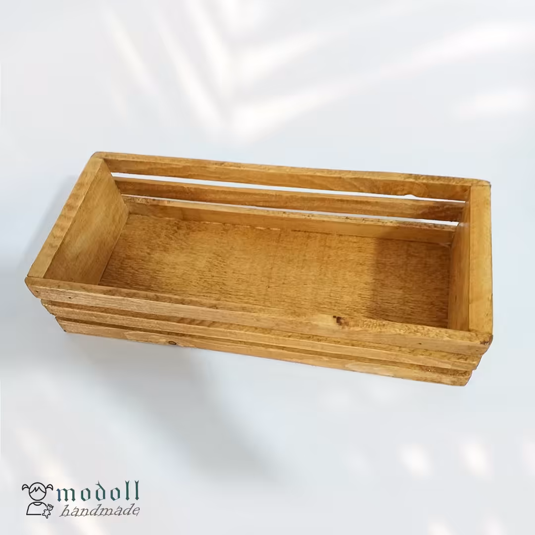 ارگانایزر و جعبه هدیه چوبی تمام نراد دست ساز کد 02  