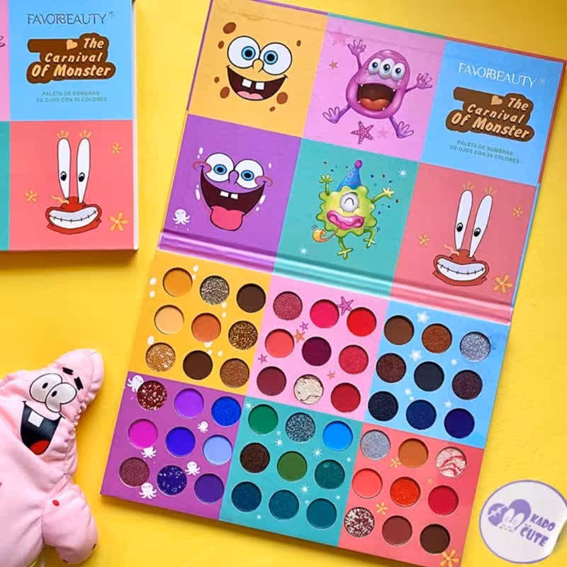 پالت سایه 54 رنگ باب اسفنجی