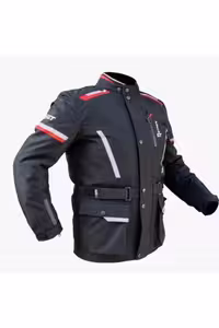 کاپشن موتورسوار مشکی مردانه FORTE GT 1086 خوشنویسی محافظت کامل 4 فصل موتور سیکلت MONTU L اندازه سیاه motosergen