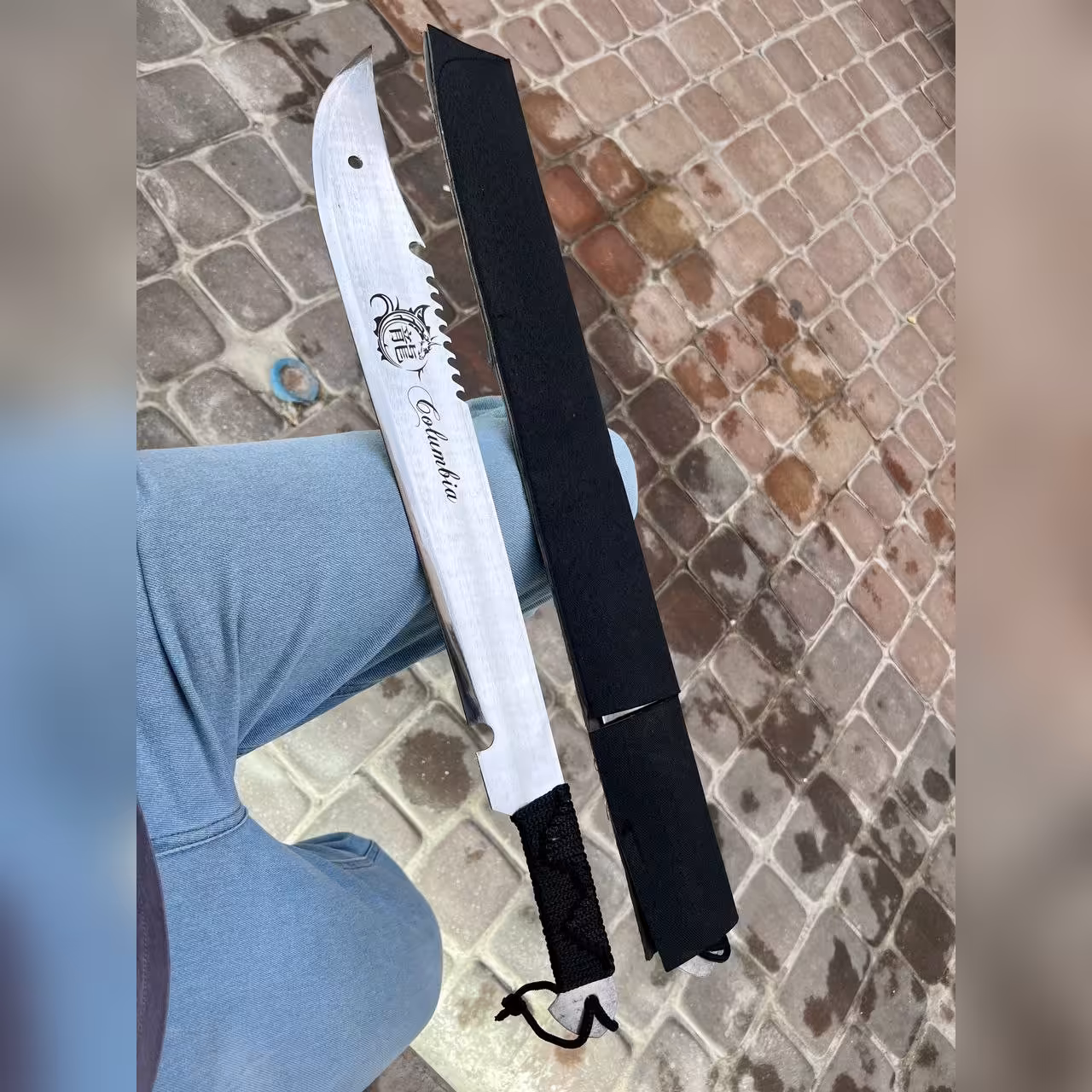 چاقو کلمبیا بامبو نقره ای 60cm