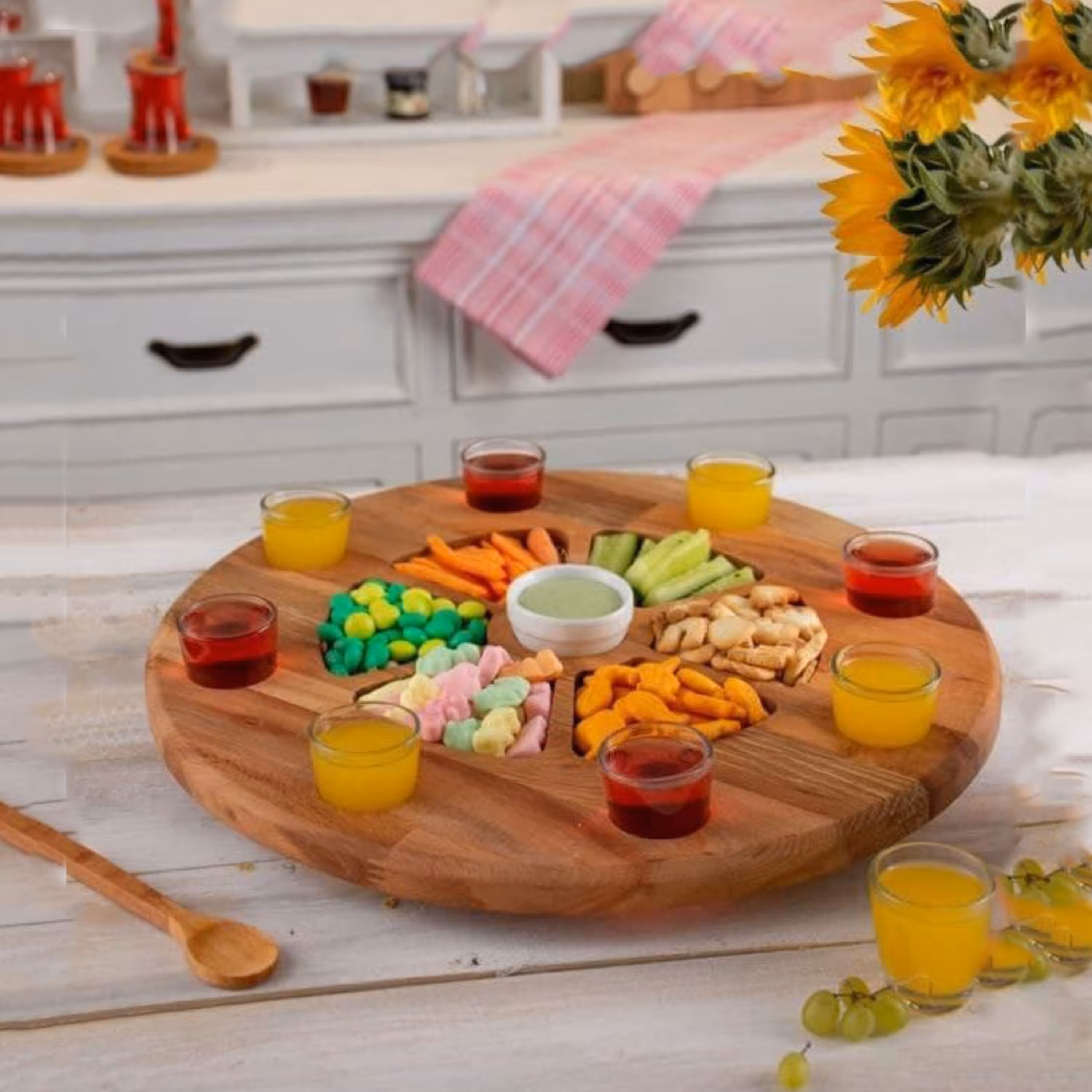 ست پذیرایی گرد بامبو برند RIVER مدل 5930