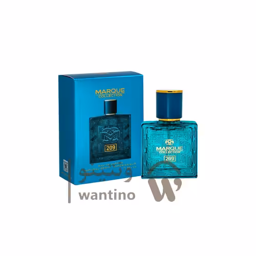 عطر ادکلن مردانه ورساچه اروس مارکویی کالکشن کد 209 (Marque Collection Versace eros) حجم 25 میل