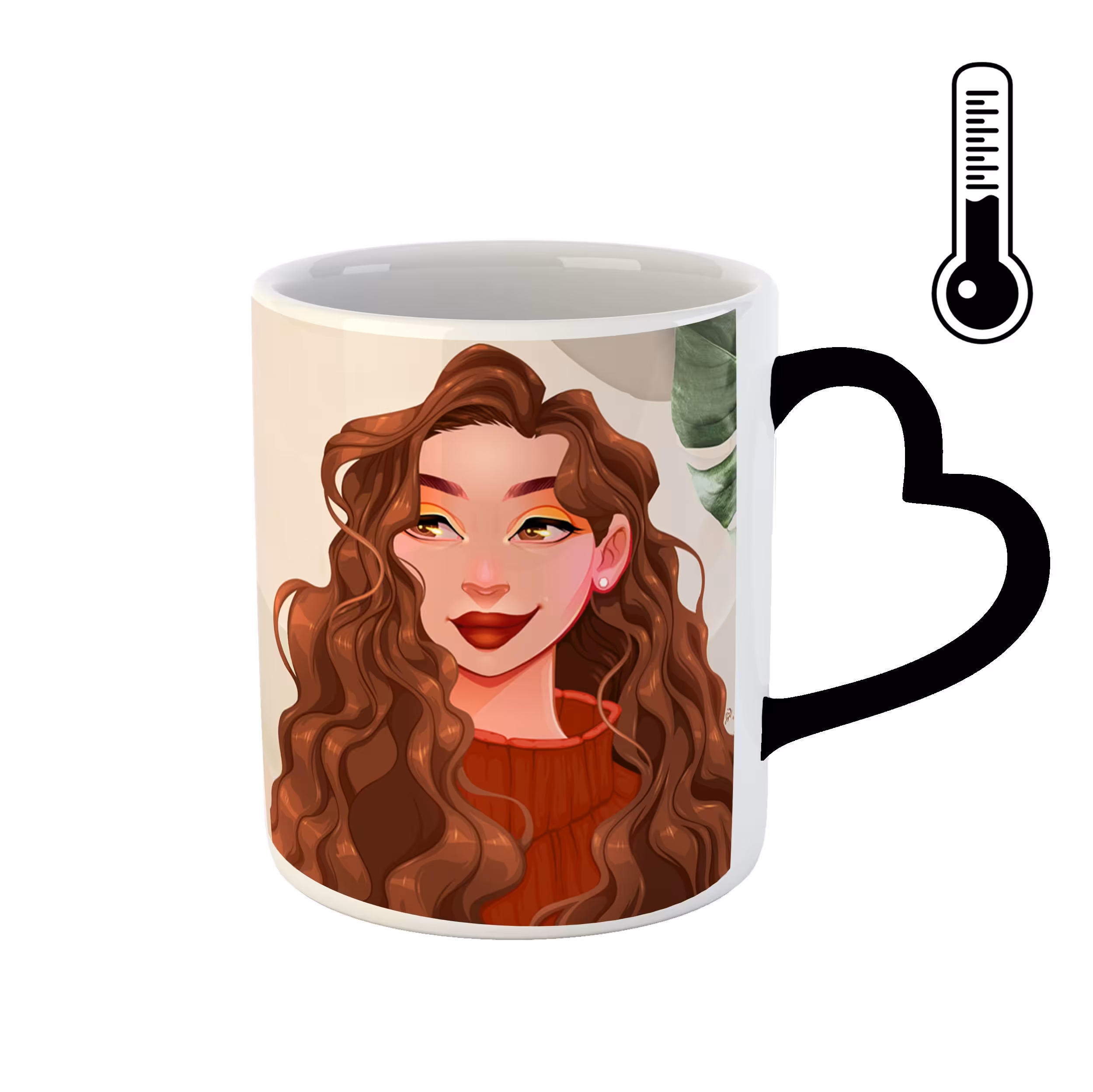 ماگ حرارتی دسته قلبی طرح خرداد کد 11