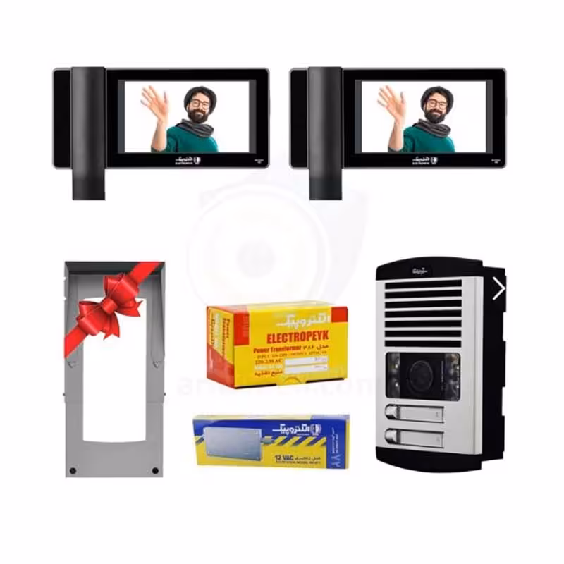 پکیج کامل آیفون تصویری 2 واحدی الکتروپیک 996 مشکی