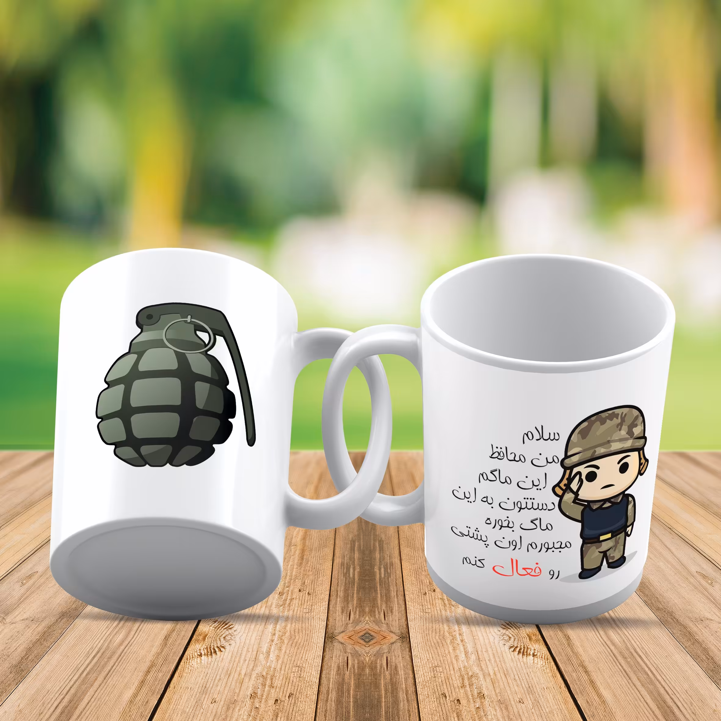 ماگ طرح سرباز کد410