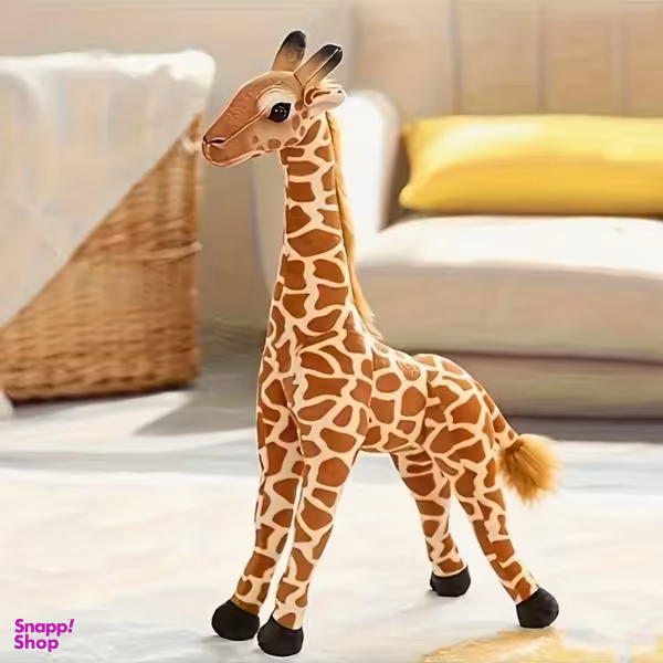 عروسک طرح زرافه مدل نچرال کد 110 ارتفاع 50 سانتی‌ متر