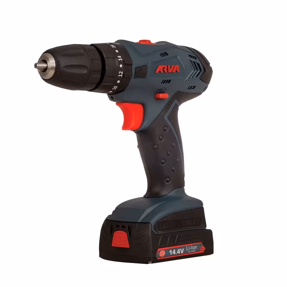 دریل شارژی چکشی 14.4 ولت آروا مدل5852  با یکسال گارانتی ارسال رایگان و خدمات پس از فروش و 
