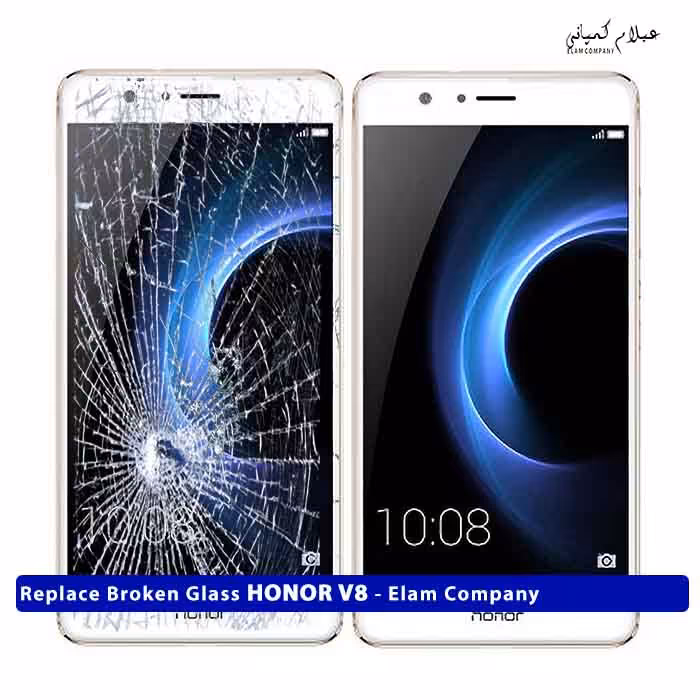 تعویض گلس تاچ ال سی دی آنر HONOR V8 – ضمانتی و بدون ریسک