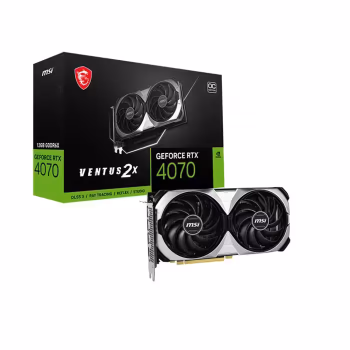 کارت گرافیک ام اس آی مدل GeForce RTX 4070 VENTUS 2X 12G OC