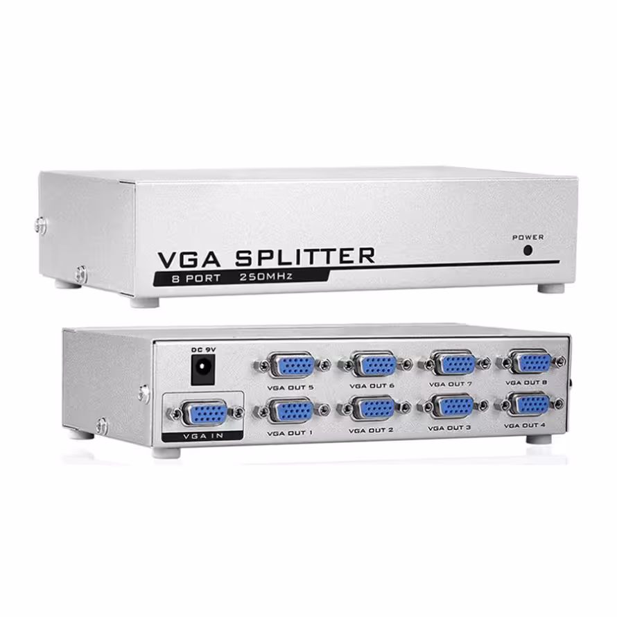 اسپلیتر 8 پورت VGA دی نت 250MHZ