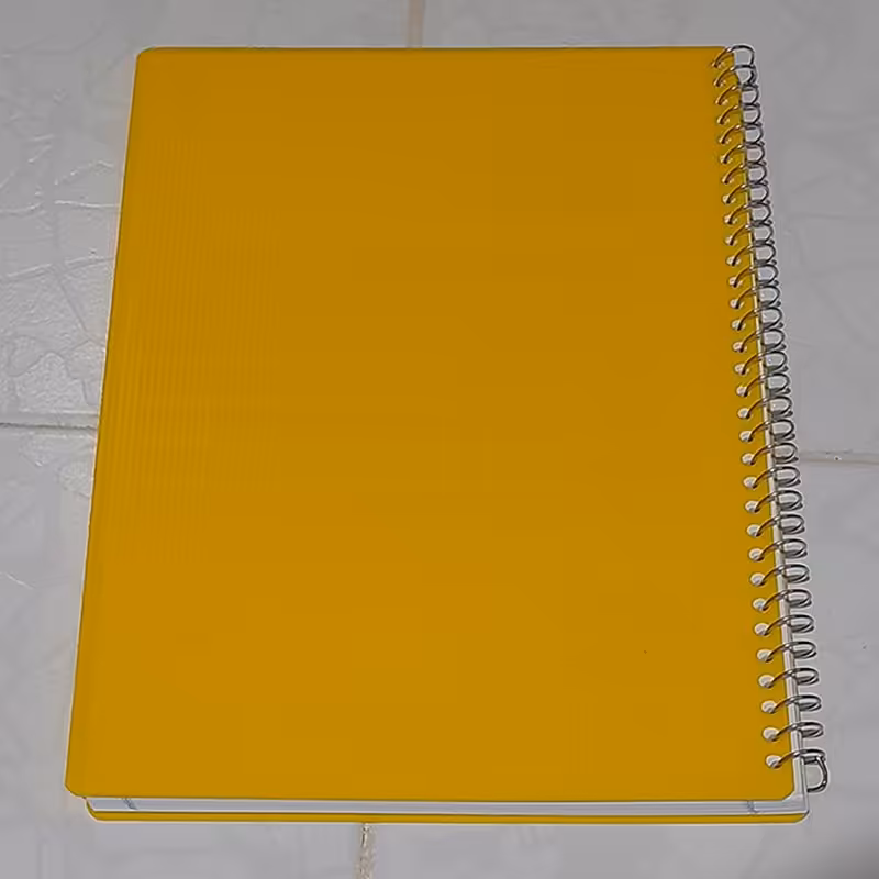 دفتر مشق سیمی 50 برگ-جلد طلقی-طرح ساده-کد5