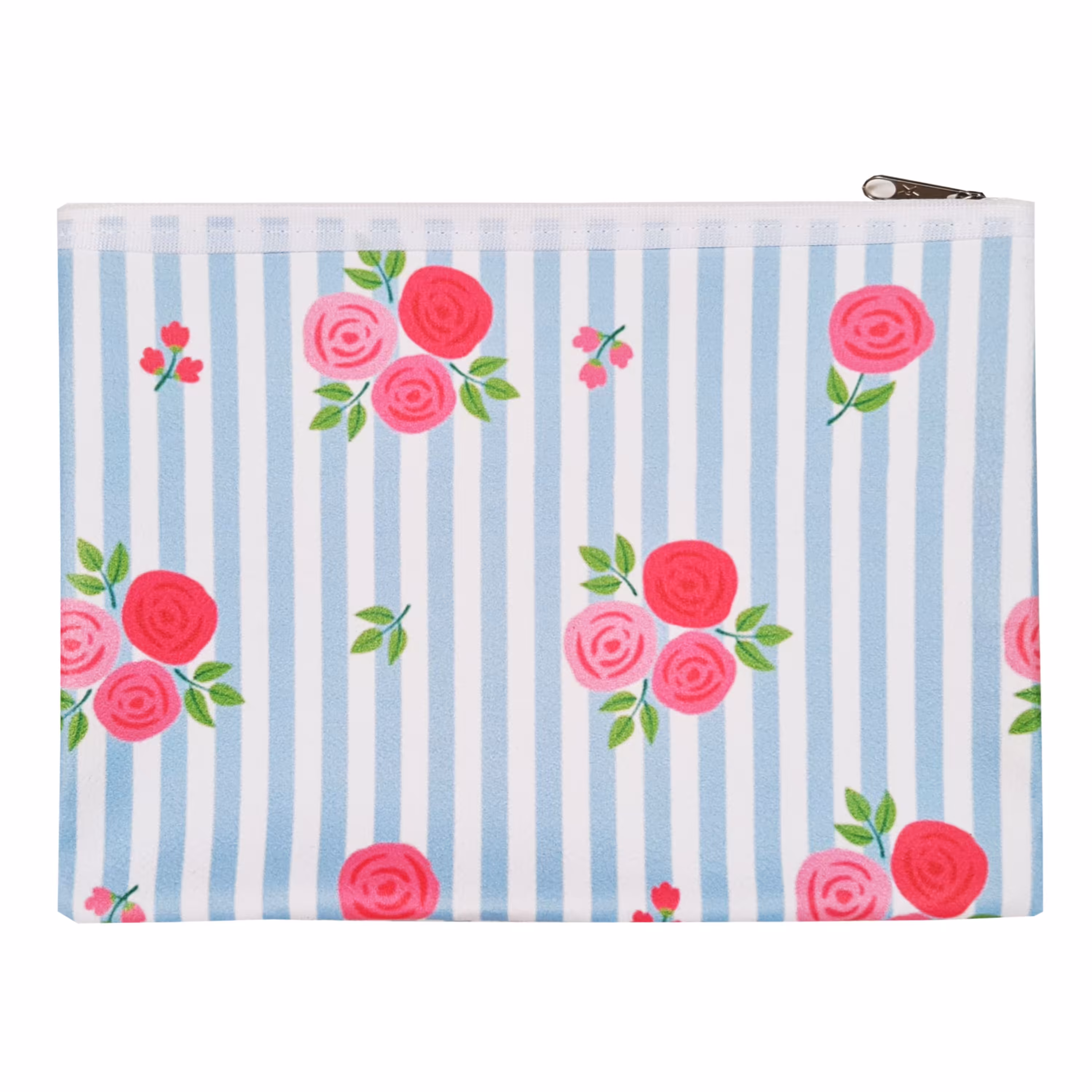 پوشه و کیف مدارک زیپدار چرم مصنوعی سایز آ5 طرح راهدار گلدار