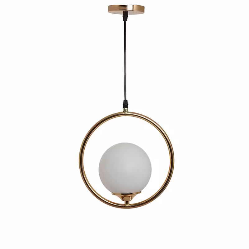 آویز مدرن مولوکولی  طرح گرد تک شعله