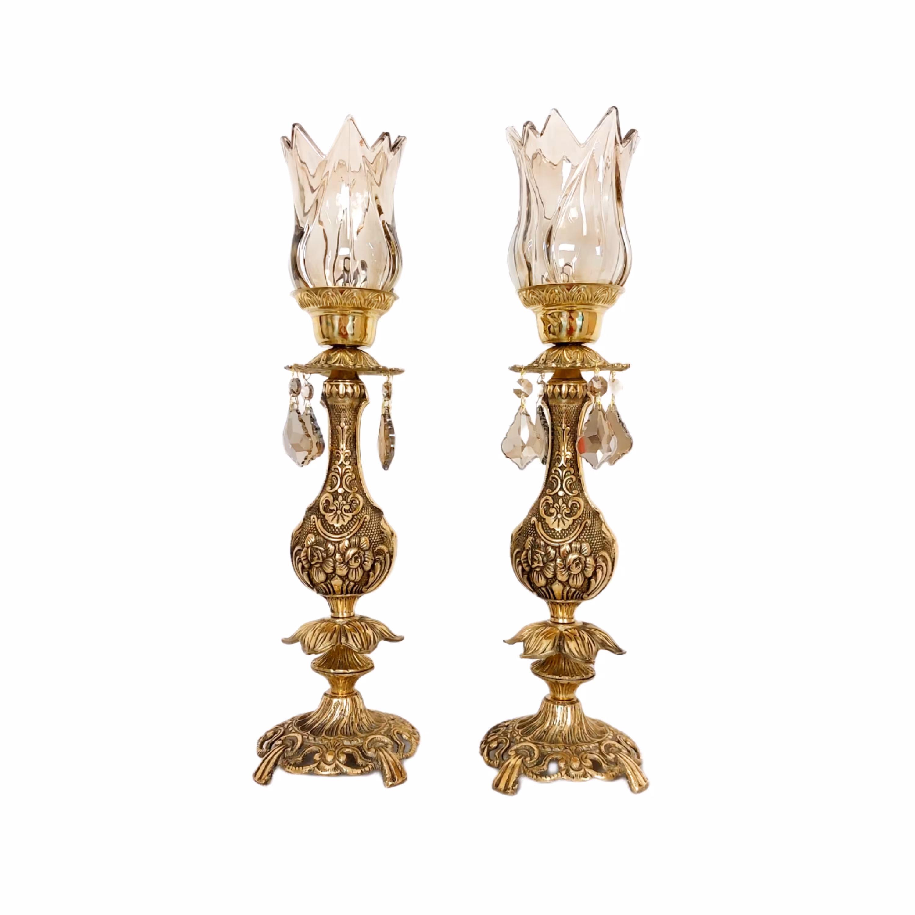 شمعدان برنزی طرح دایکاستی