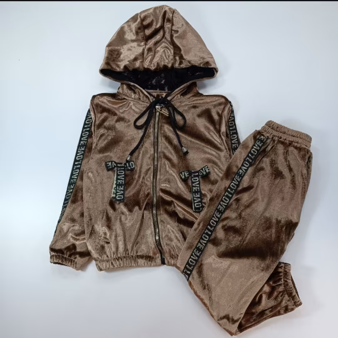 سویشرت شلوار مخمل love