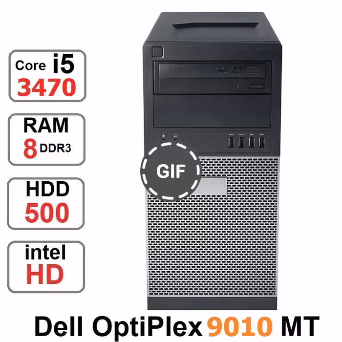 کامپیوتر DELL OPTIPLEX 9010 DT core i5 3470 رم 8 گیگ