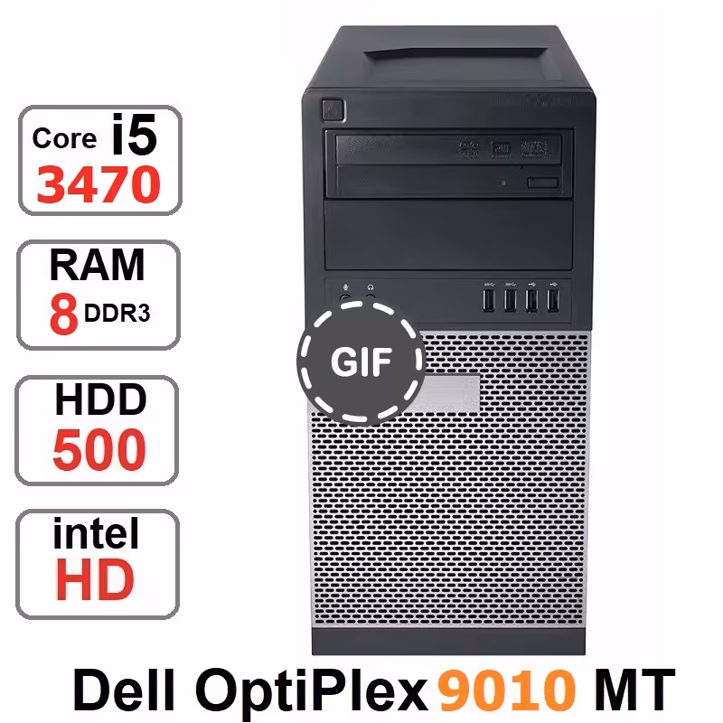 کامپیوتر DELL OPTIPLEX 9010 DT core i5 3470 رم 8 گیگ
