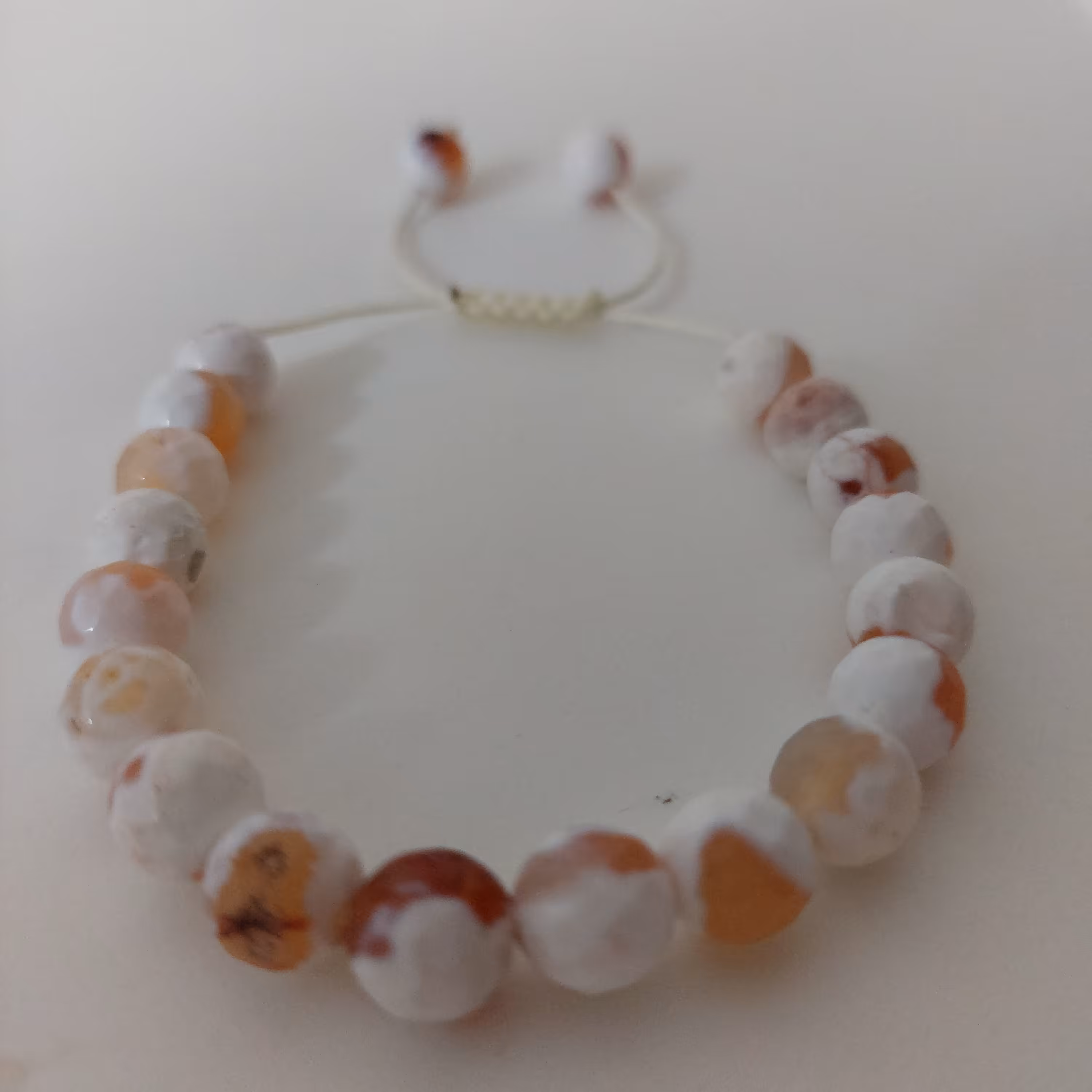 دستبند سنگ عقیق چند رنگ