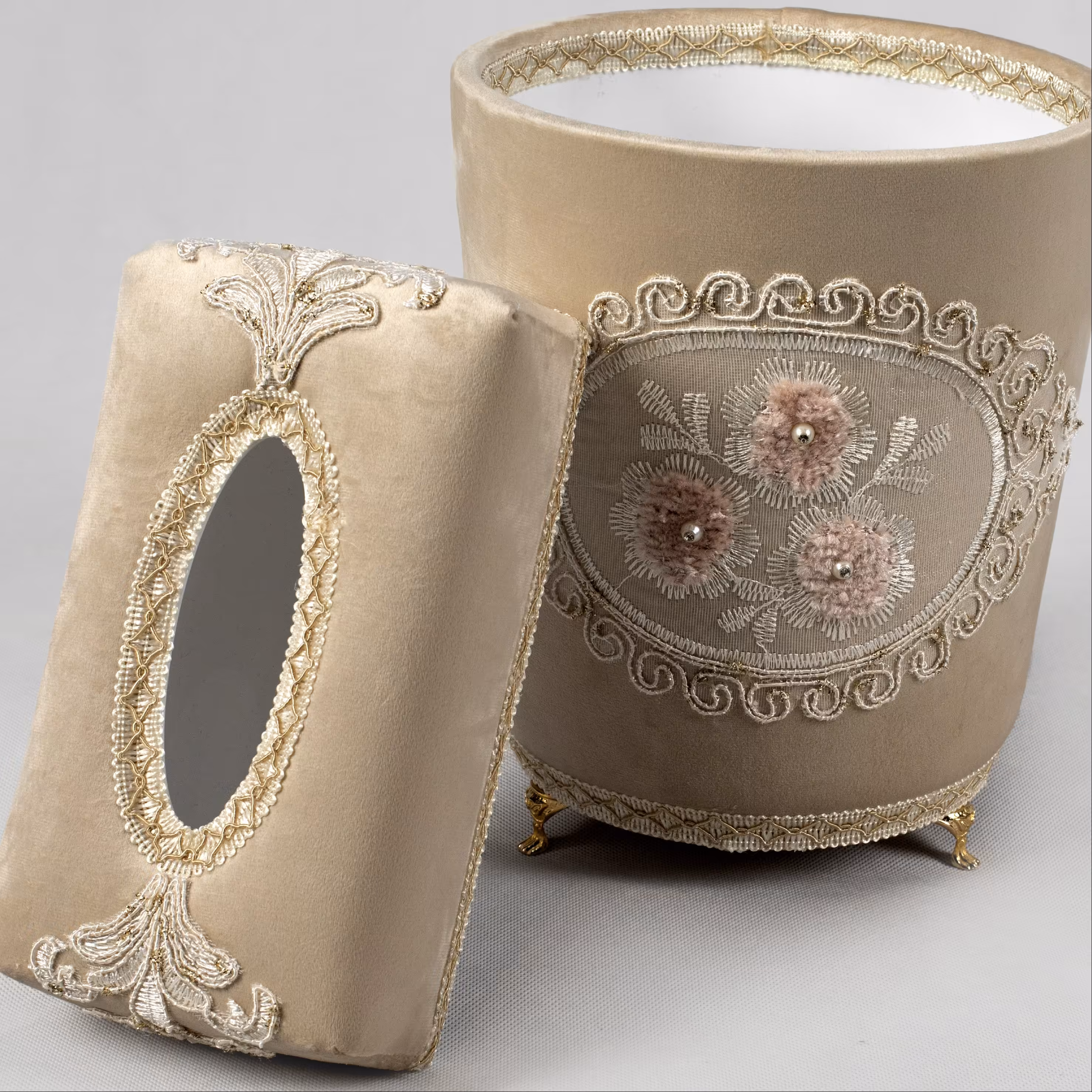 سطل و جادستمال مخمل مدل فلور