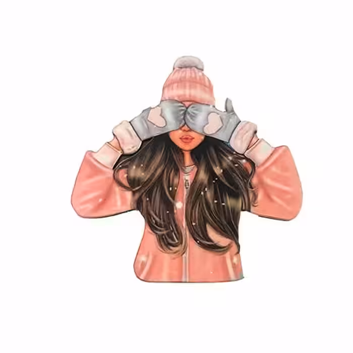 تاپر تزیین کیک دختر سرما