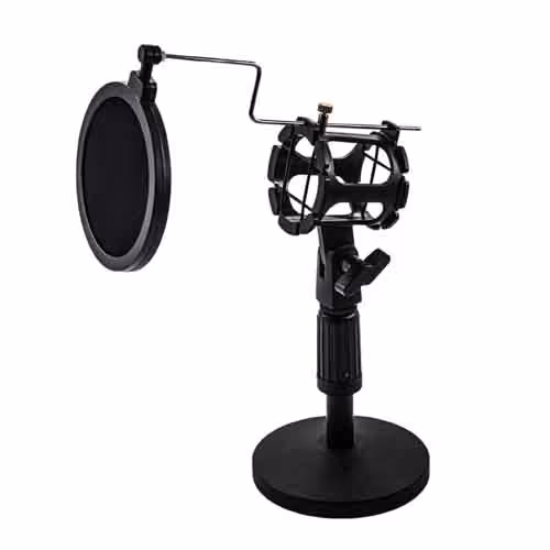 پایه میکروفون رومیزی پاپ فیلتر دار مدل PS-4