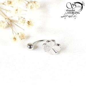 پیرسینگ نقره925 طرح گلبرگ
