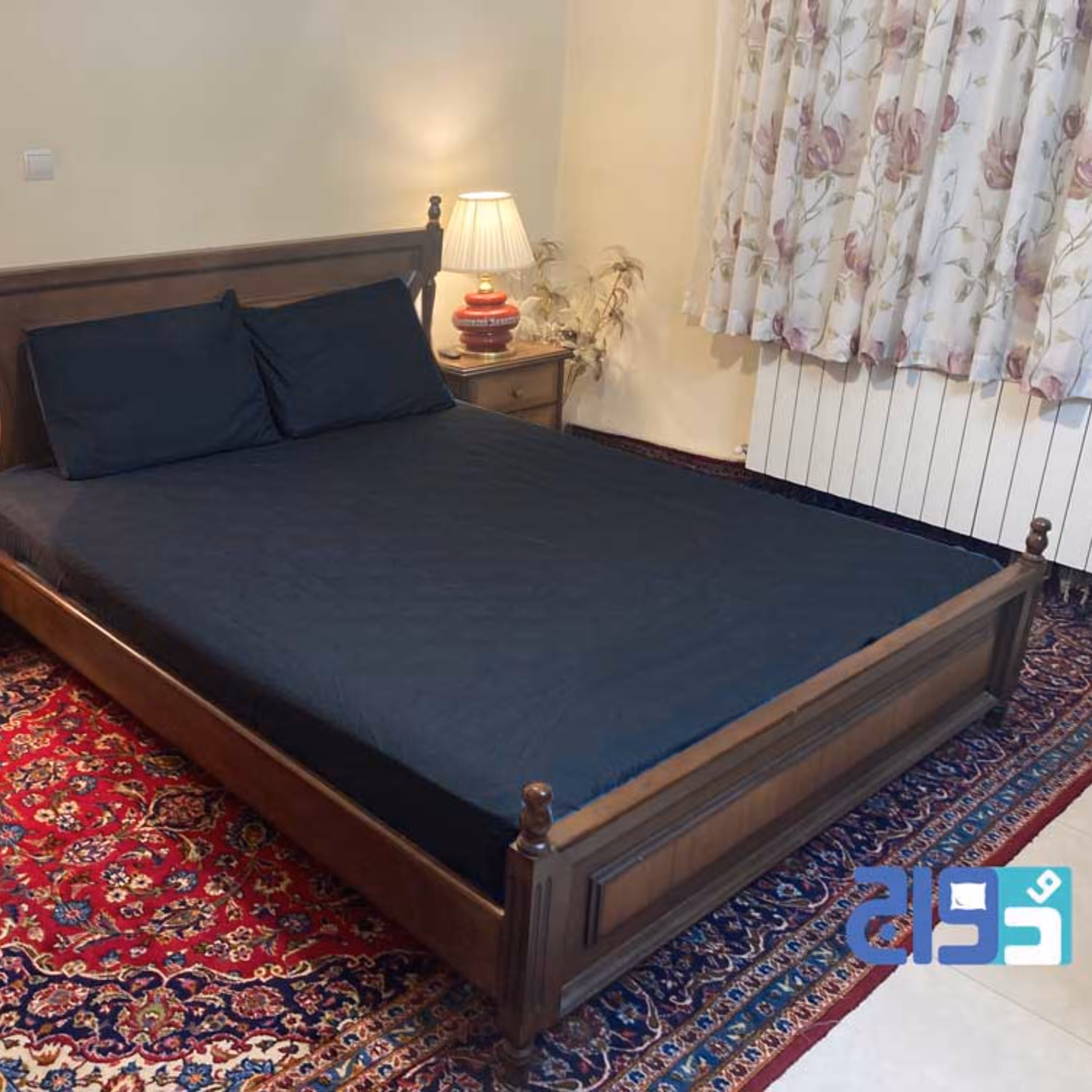 روتختی کشدار تک رنگ مشکی دونفره عرض 160 (پارچه میکروبراش ترک)