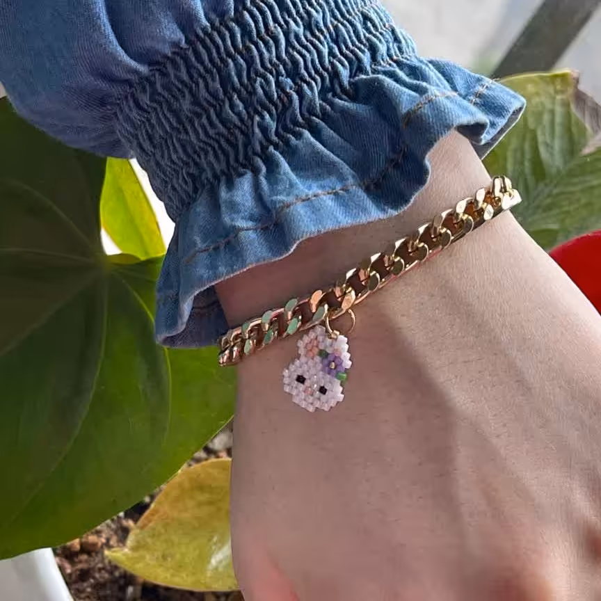 دستبند کارتیر با پلاک خرگوش