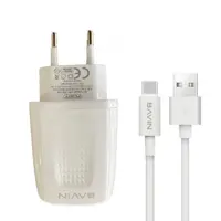شارژر دیواری باوین مدل PC357Y به همراه کابل تبدیل USB-C