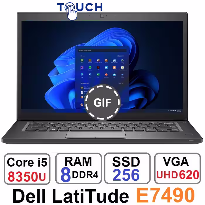 لپ تاپ دل Dell Latitude E7490 Core i5 8350u رم 8 گیگ