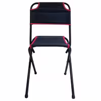 صندلی سفری تاشو - مدل پشتی دار - مقاوم و مستحکم - رنگ سرمه ای (پس کرایه)