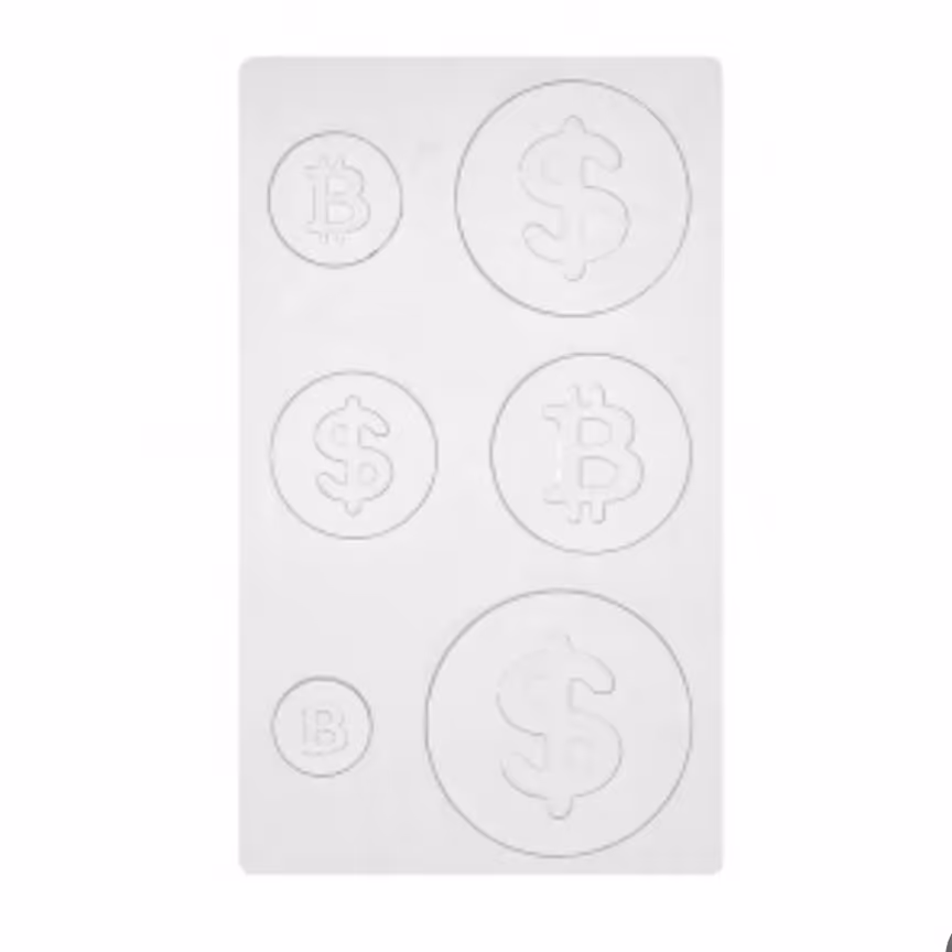 قالب طلق بیتکویین و دلار 