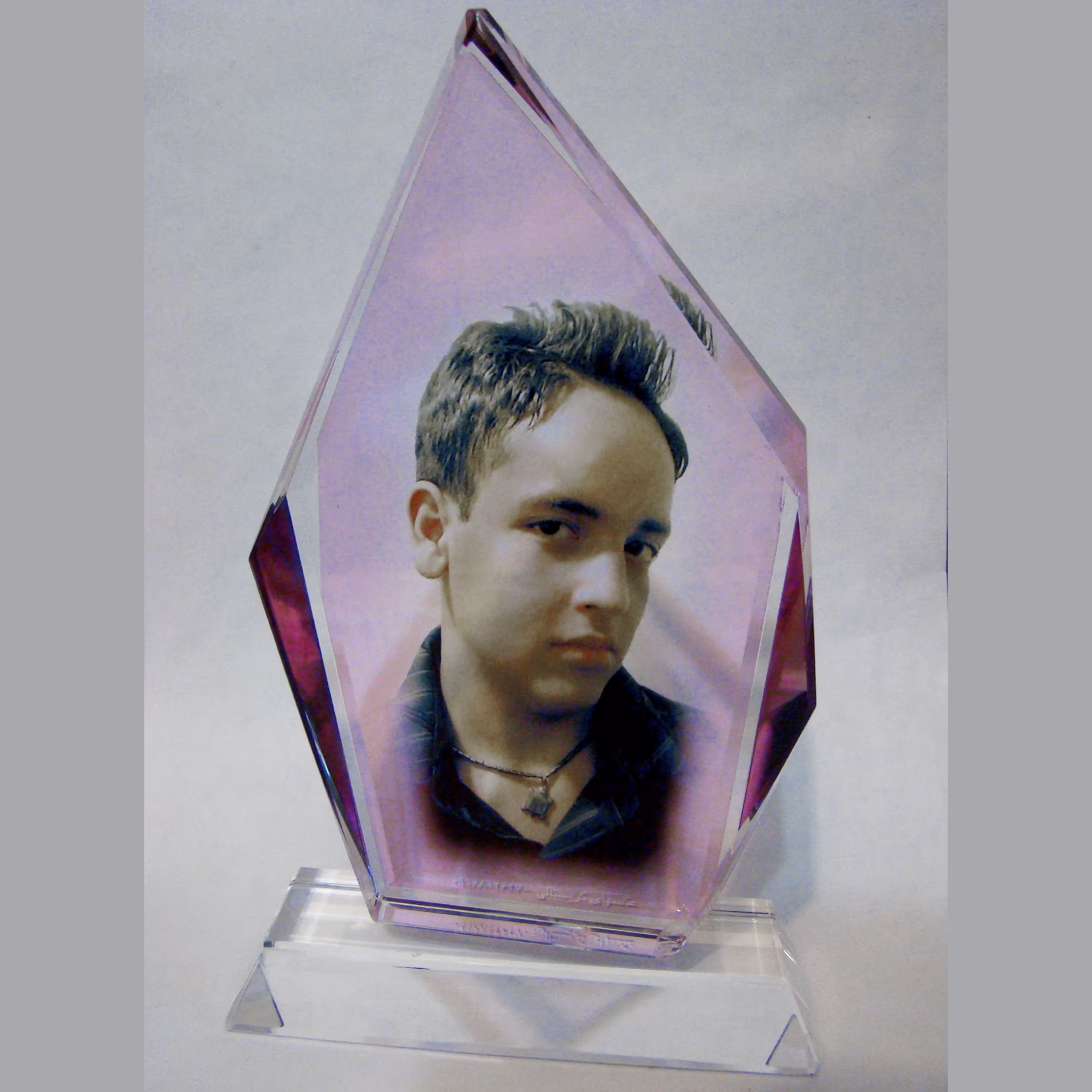 چاپ روی کریستال لوح پایه دار 12 در 20 