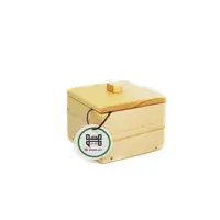 قندان چوبی در دو رنگ تیره و روشن