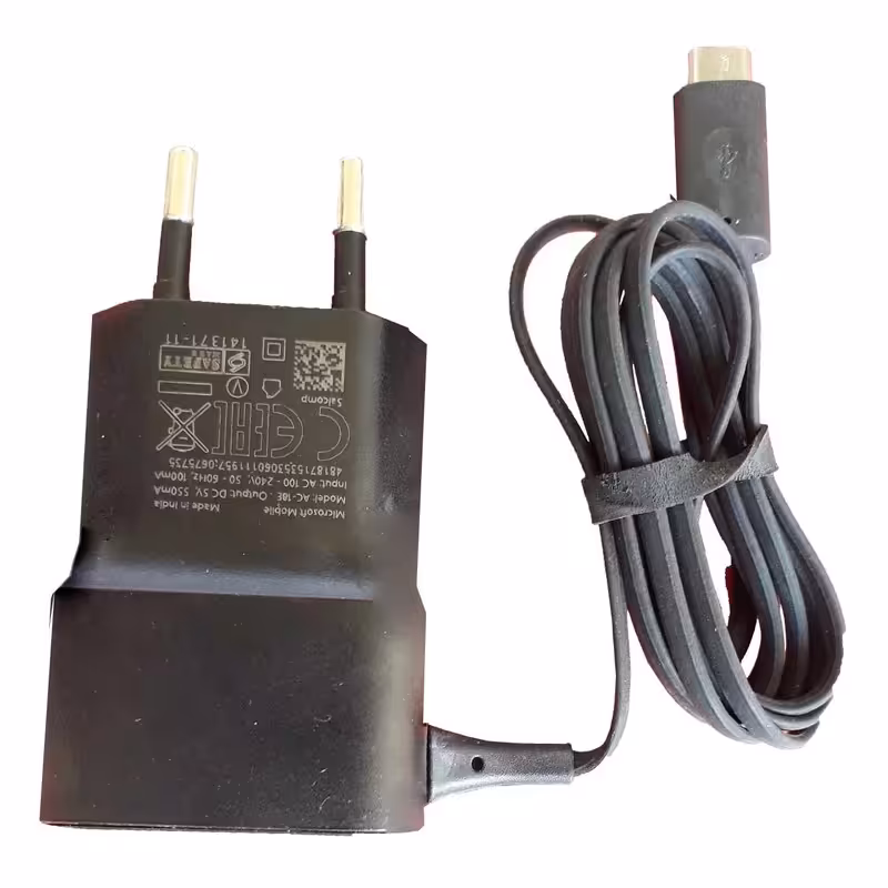 شارژر میکرو با کابل متصل مناسب گوشی های قدیمی 