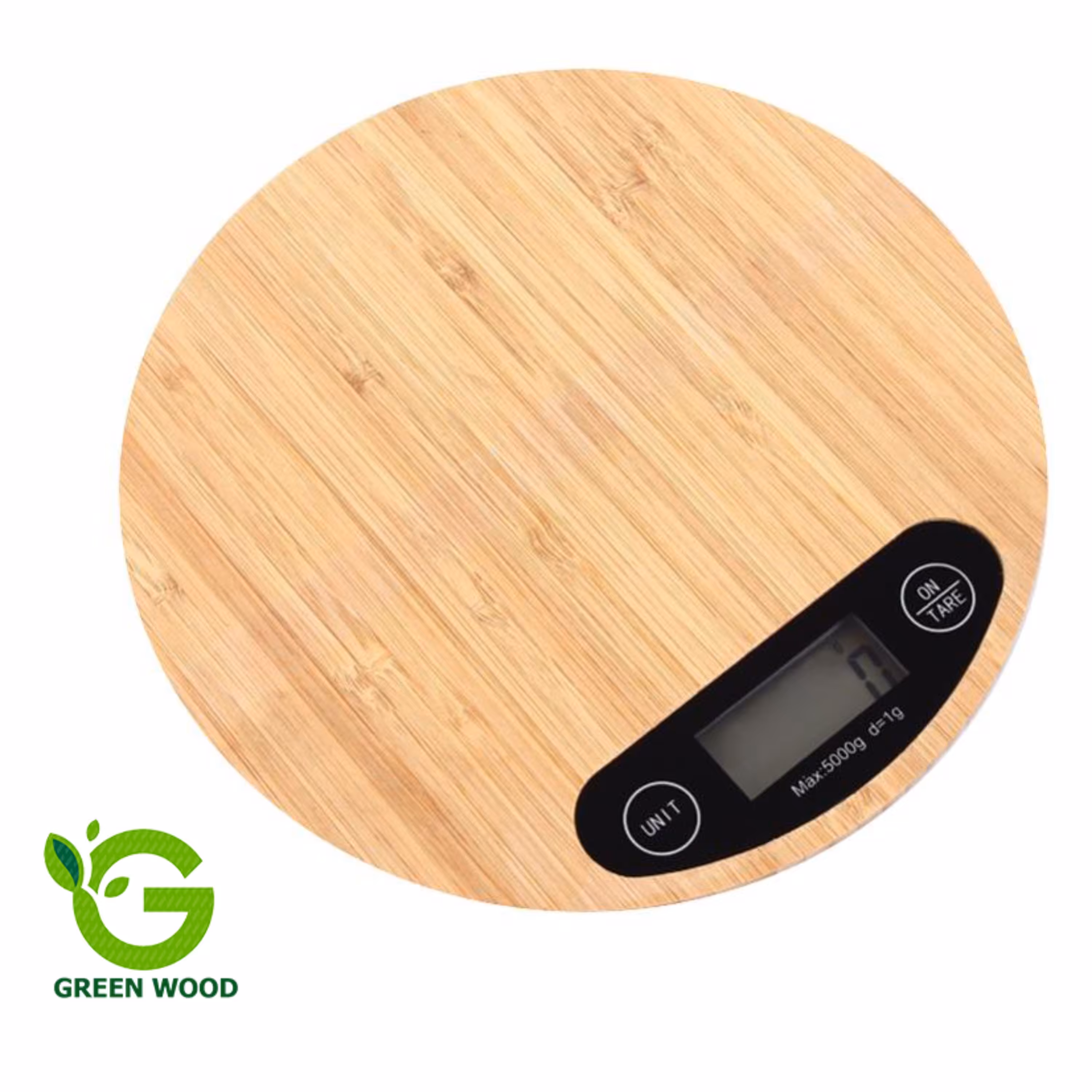 ترازوی دیجیتال آشپزخانه چوبی بامبو مدل G1-5000 کد Gw160201002
