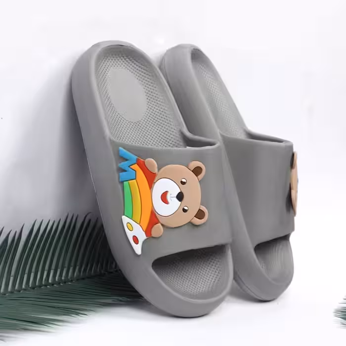 دمپایی زنانه و دخترانه مدل خرسی رنگین کمان (سایز  37 تا 40) (لطفا قبل از ثبت سفارش موجودی بگیرید.)