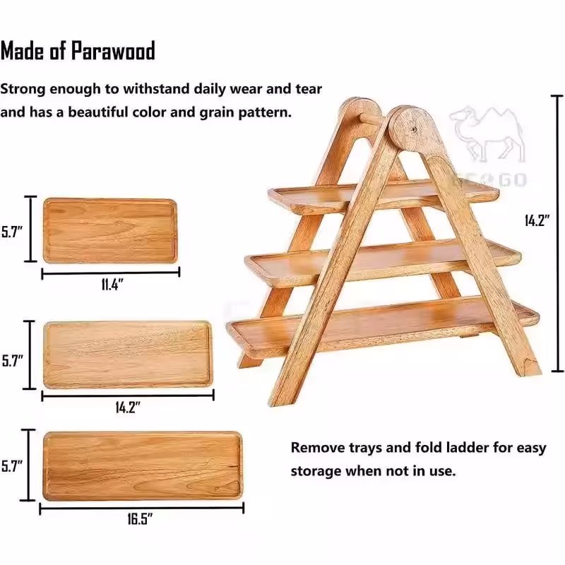 استند 3طبقه بامبو
