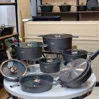 سرویس قابلمه چدن گرانیت 19 پارچه راکلند جرمنی