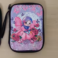 جامدادی کتابی جنس مخمل طرح فرشته 